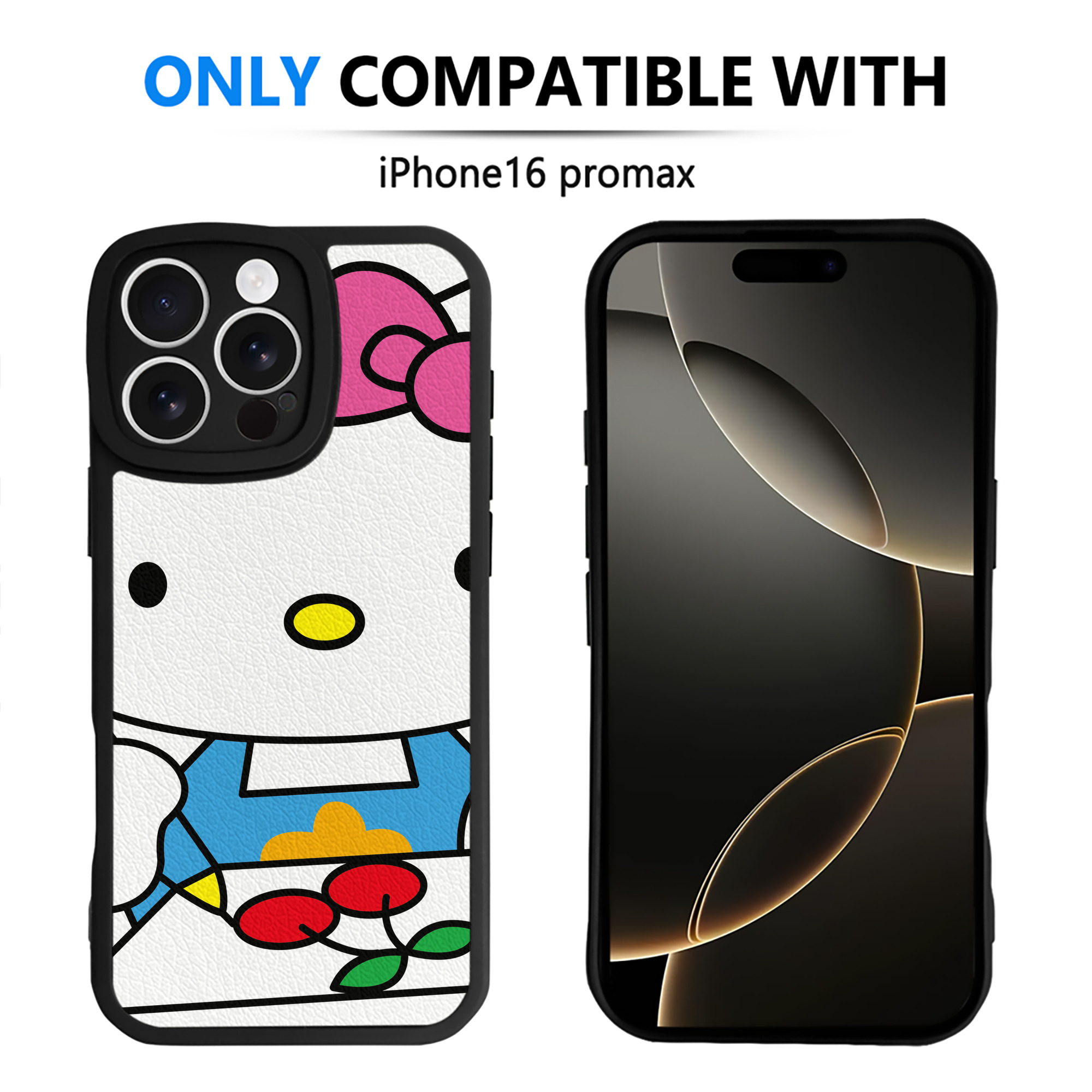 （画像用） Hello Kitty ハローキティ 【iPhone 16シリーズ対応】シリコンスマホケース（レザー調） 材質：シリコン